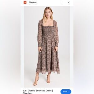 o.p.t. Classic Smocked Dress
